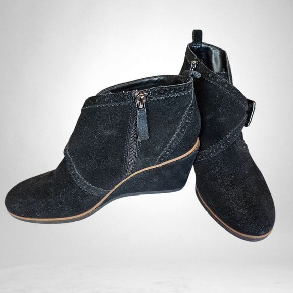 Franco Sarto Black Zip-up Booties - Picture 6 of 10